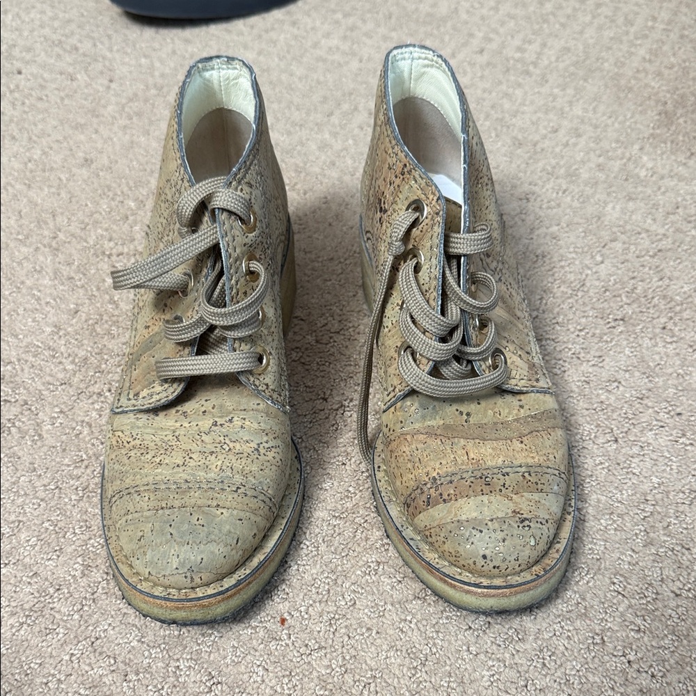 CHANEL Tan Boots